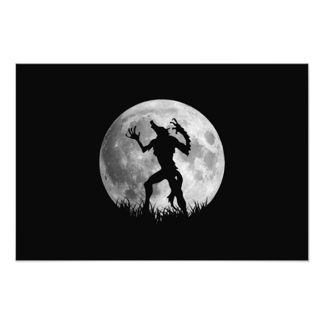 Impression Photo Transformation de la Pleine lune du loup-garou coo (Devant)