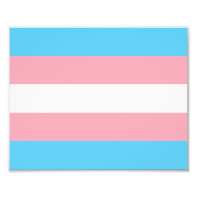 Impression Photo Transgender Pride Flag (Devant)