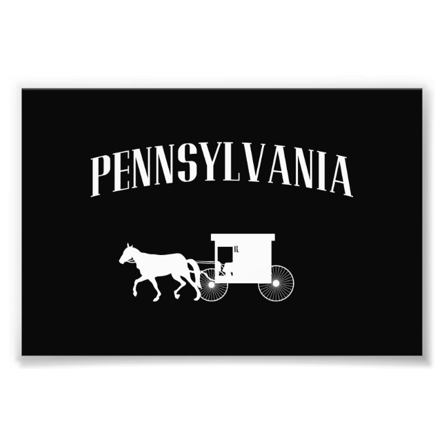 Impression Photo Transport Amish Pennsylvanie (Devant)