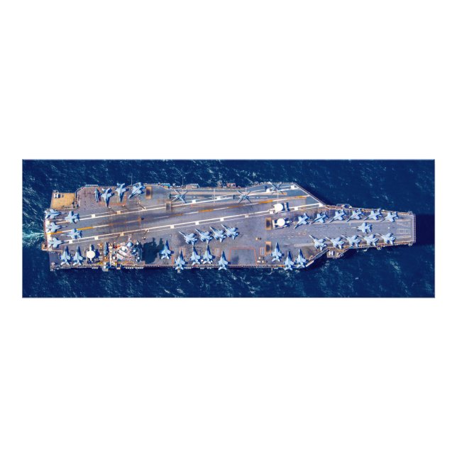 Impression Photo TRANSPORTEUR D'AÉRONEF AMÉRICAIN - CVN 78 (48x16 p (Devant)