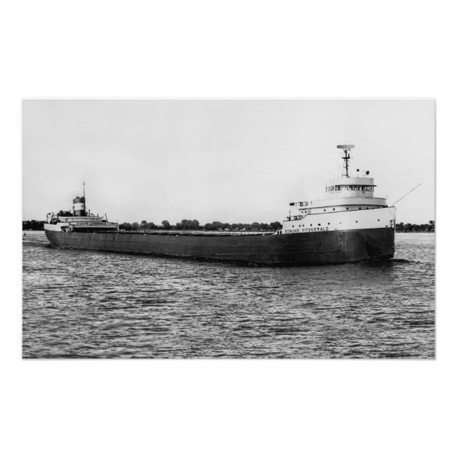 Impression Photo Transporteur des Grands Lacs Edmund Fitzgerald (Devant)