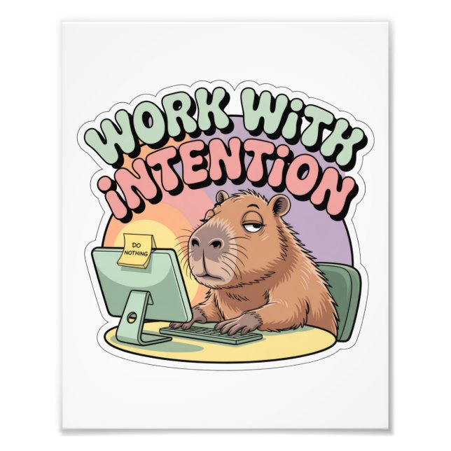 Impression Photo Travailler avec Intention (Devant)