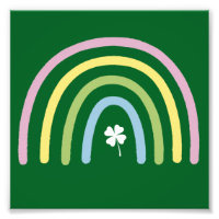 Trèfle à quatre feuilles Arc-en-ciel Saint Patrick
