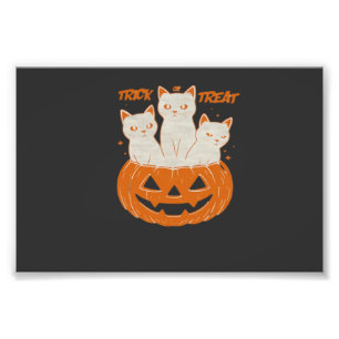 Impression Photo Trick or Treat chats T-Shirt Classique