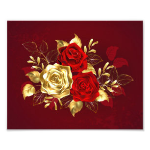 Impression Photo Trois Roses de bijoux