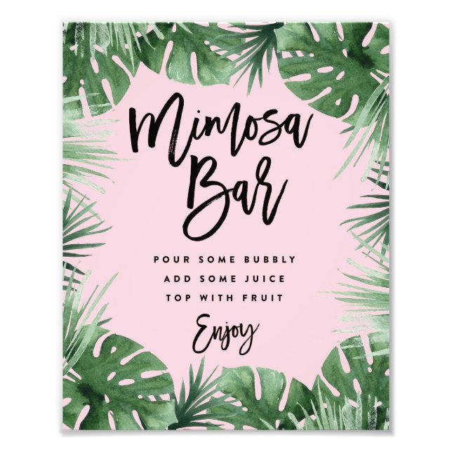 Impression Photo Tropical Mimosa Bar Print (Devant)