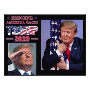 Impression Photo Trump 2020 rétablisse l'Amérique