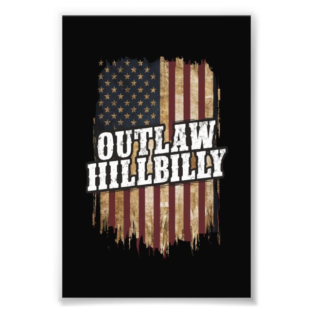 Impression Photo Trump Vance 2024 J.D. Vance Outlaw Hillbilly (Devant)