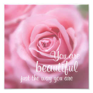 Impression Photo Tu Es Belle Comme Tu Es Et Rose Rose