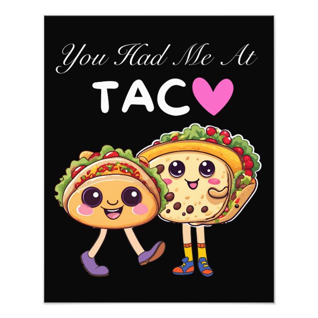 Impression Photo Tu M'As Eu À Taco (Devant)