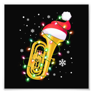 Impression Photo Tuba Christmas Shirt Funny Marching Band Geek Holi