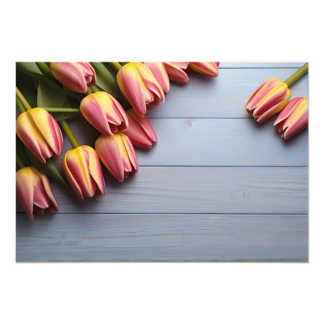 Impression Photo Tulipes de printemps pour la Saint Valentin (Devant)