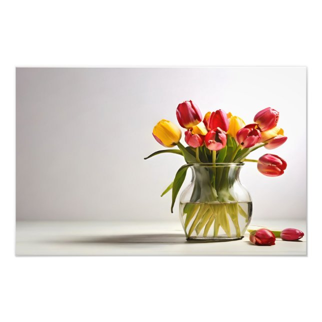 Impression Photo Tulipes de printemps pour la Saint Valentin (Devant)