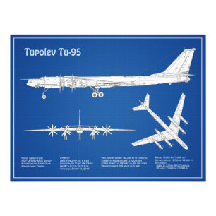 Impression Photo Tupolev Tu-95 - Plan directeur de l'avion ABD