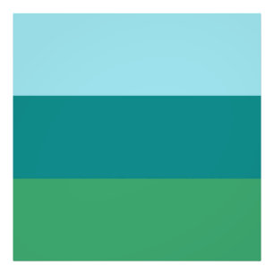 Impression Photo Turquoise tanager, Teal Blue et Kelly Green Horiz