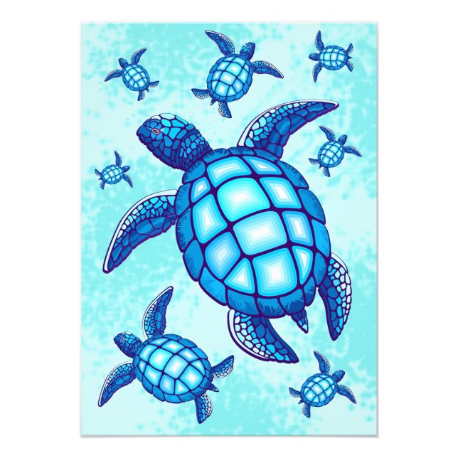 Impression Photo Turtle Lover Sea Turtles Crystal Water (Devant)