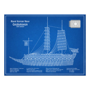 Impression Photo Turtle Ship Geobukseon - Plan d'expédition ABD