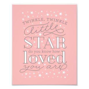 Impression Photo Twinkle Twinkle Little Star Nursery Art Imprimer