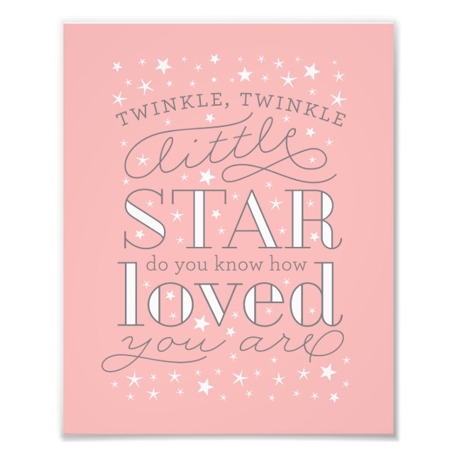 Impression Photo Twinkle Twinkle Little Star Nursery Art Imprimer (Devant)