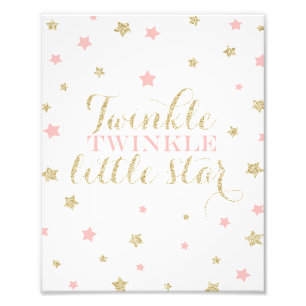 Impression Photo Twinkle Twinkle Little Stars Nursery Print