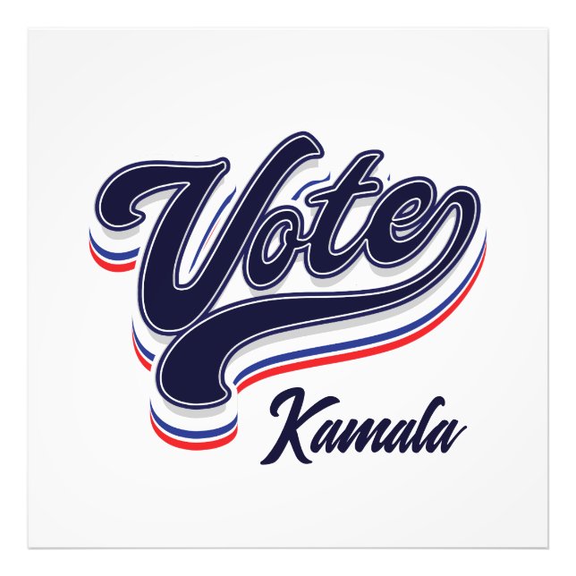 Impression Photo Typographie des votes - Élections (Devant)