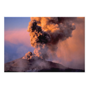 Impression Photo UE, Italie, Sicile, évent de sommet du Mt. Etna