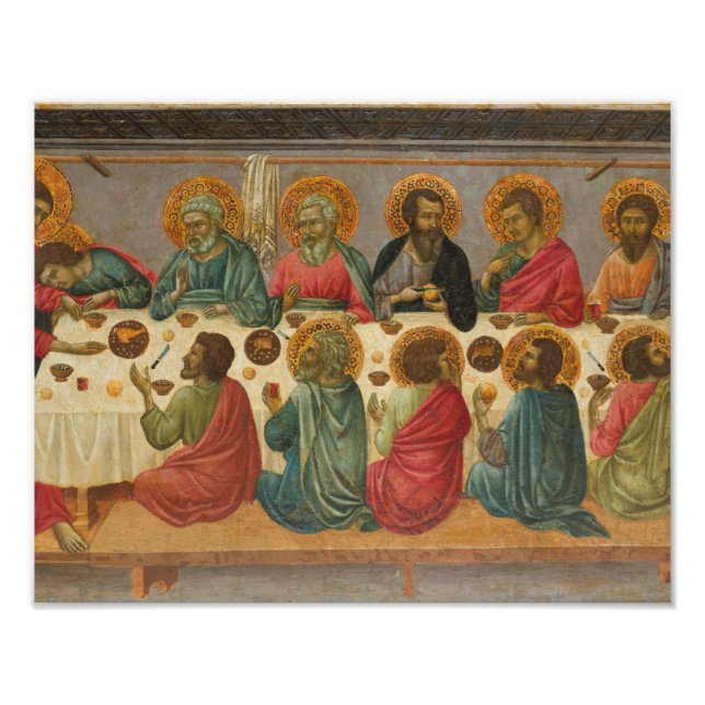 Impression Photo Ugolino di Nerio - La Dernière Cène (Devant)