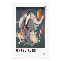 ukiyoe - Unryu Kurō - Magicien japonais -