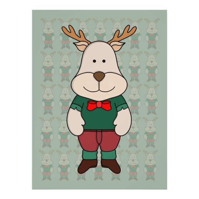Impression Photo Un cerf mignon (Devant)