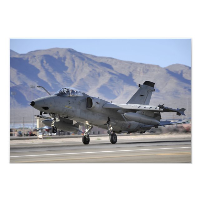 Impression Photo Un chasseur AMX de l'armée de l'air italienne (Devant)