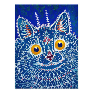Impression Photo Un chat de style gothique par Louis Wain