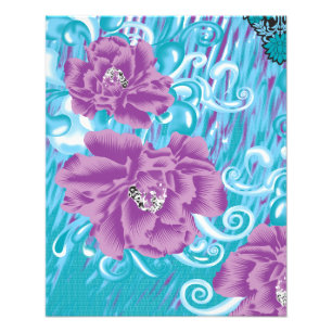 Impression Photo Un design de textile vibrant mettant en vedette du