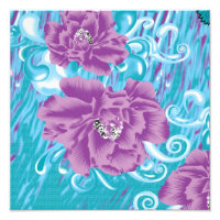 Un design textile dynamique avec violet et turq