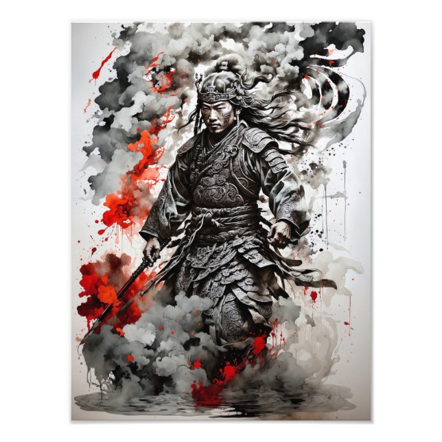 Impression Photo Un guerrier mongol (Devant)