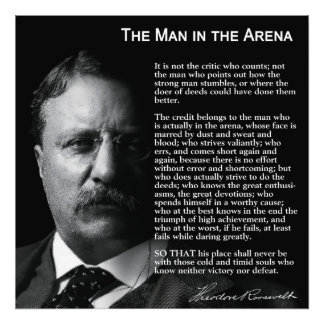 Impression Photo Un homme dans le discours de l'ARENA