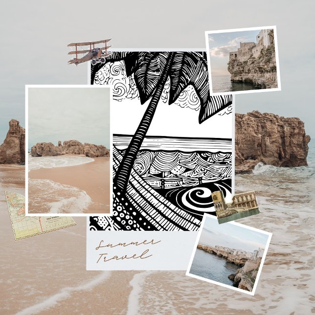 Impression Photo un imprimé d'encre de hamac sur la plage tranquill (Créateur téléchargé)