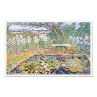 Impression Photo Un jardin de Long Island par Frederick Childe Hass
