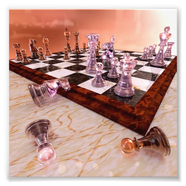 Impression Photo Un jeu d'échecs (Devant)