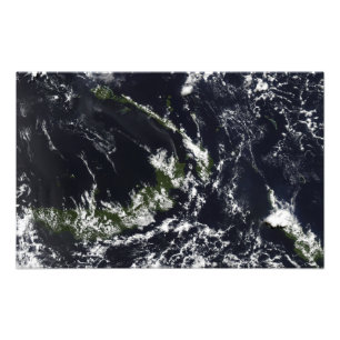 Impression Photo Un panache volcanique de la caldera Rabaul