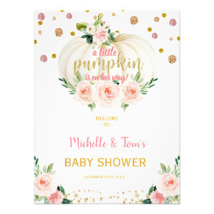 Impression Photo Un Petit Baby shower Citrouille