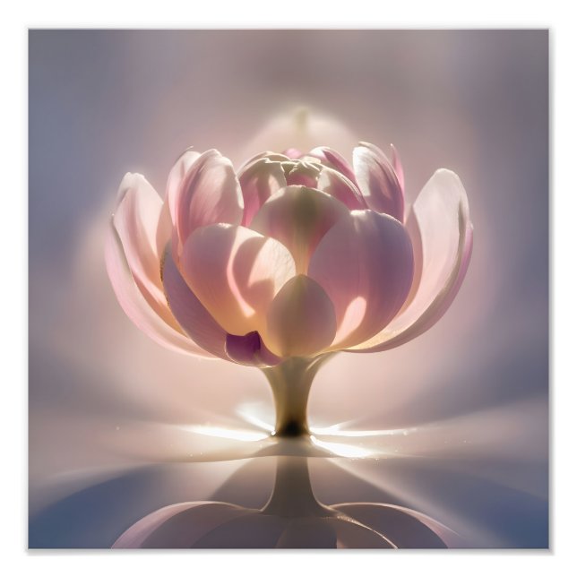 Impression Photo Un regard rapproché sur la fleur de Lotus (Devant)