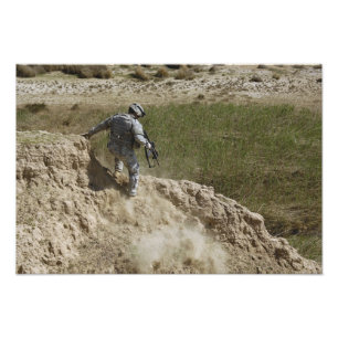 Impression Photo Un spécialiste descend