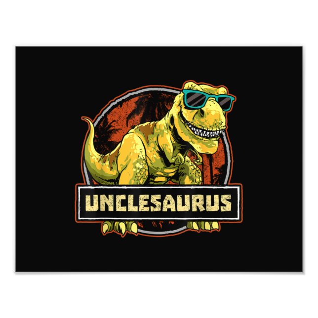 Impression Photo Unclesaurus T rex Uncle Saurus Dinosaur (Devant)