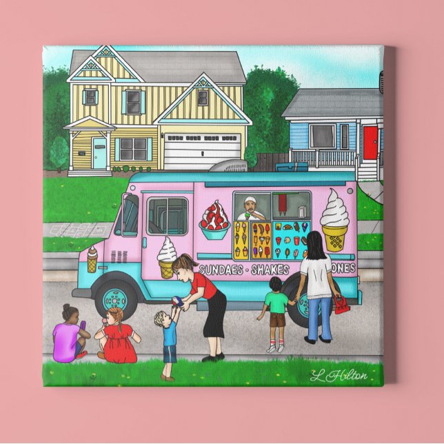 Impression Photo Une chaude journée d'été | Une illustration fantas (Créateur téléchargé)