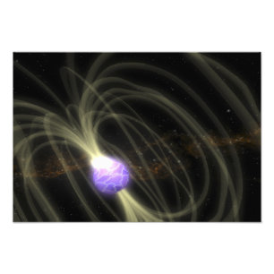 Impression Photo Une conception artiste du SGR 1806-20 magneta