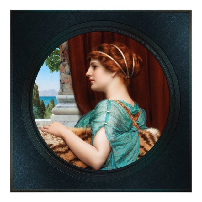 Impression Photo Une dame de Pompéi par John William Godward (Devant)