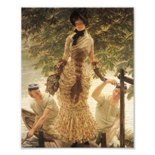 Impression Photo Une dame sur la Tamise