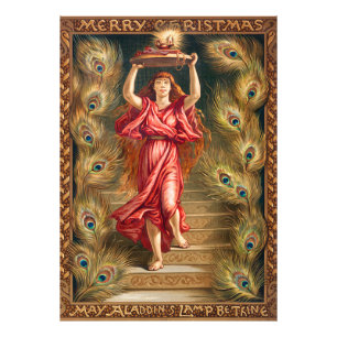 Impression Photo Une Femme Portant Une Lampe