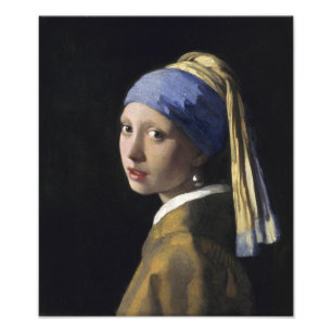Impression Photo Une fille avec une perle à écouter par Johannes