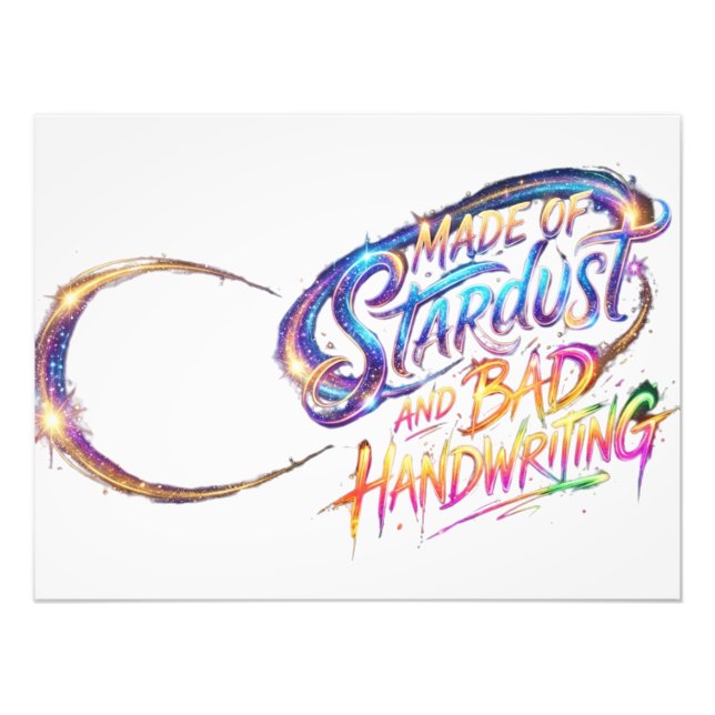Impression Photo Une galaxie d'un coup de stylo (Devant)